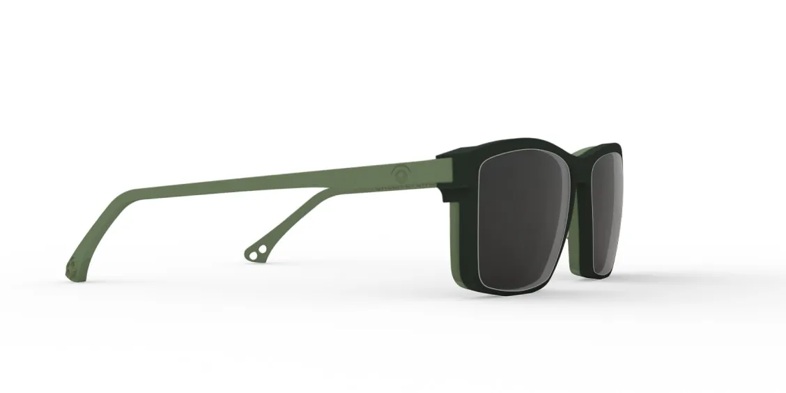 Photorealistic 3D rendering of a sunglasses frame